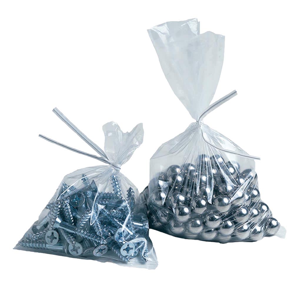 909-15F0408 Open Ended Flat Bag - 4" x 8", 1.5 mil LDPE, Clear