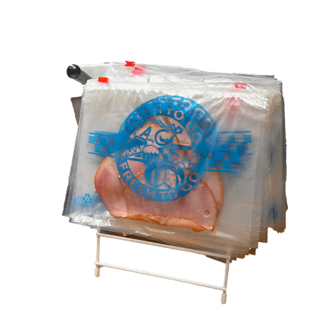 909-FSL10815P Slide Seal Printed Deli Bag - 8" x 10", Poly