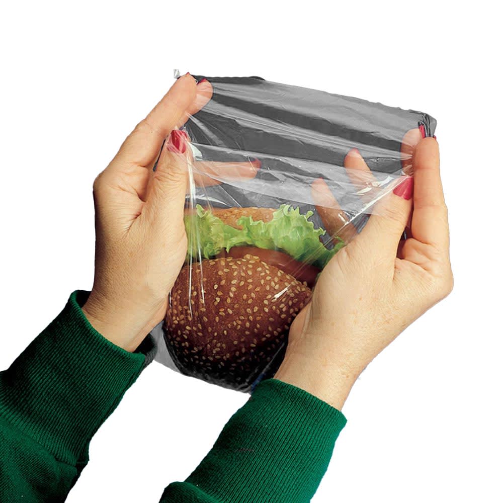 909-H07 Flip-Top Sandwich Bag - 7" x 7", Poly