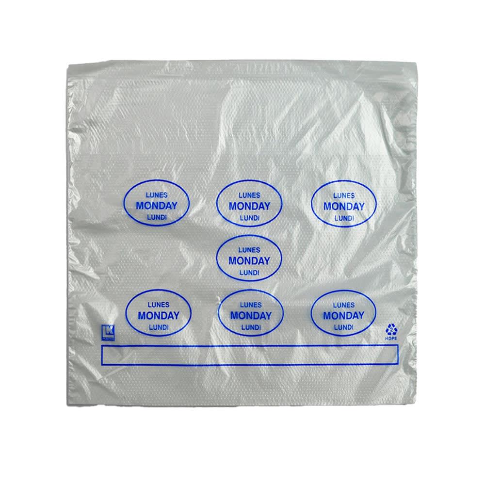 909-PCMON1085 Printed Portion Control Food Storage Bags - 8 1/2" x 10", Poly