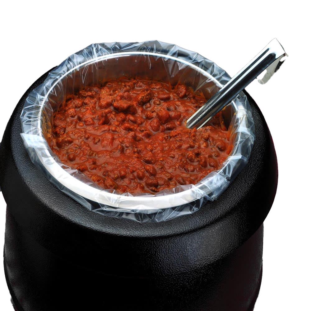 909-PL1215 Pan Liners for 4 qt Round Pans - 15" x 12", Poly