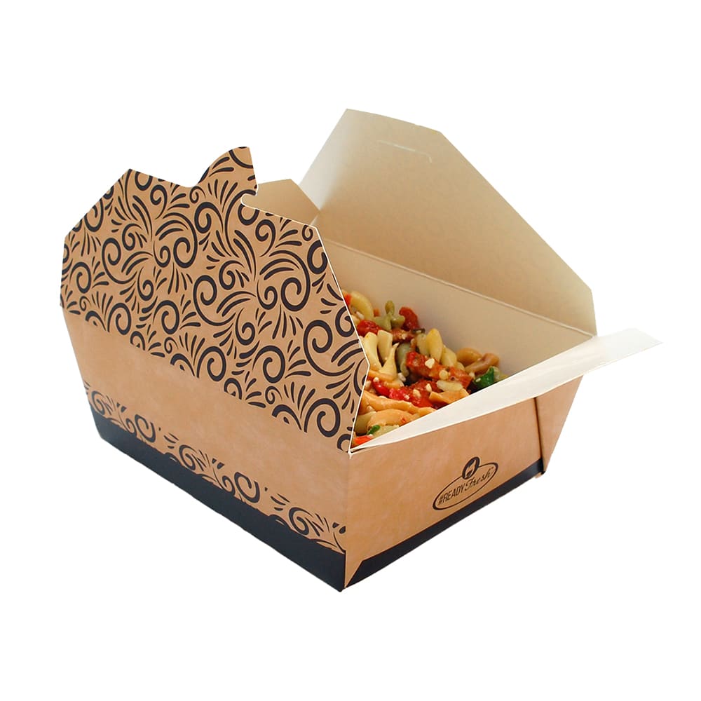 909-RFCPTGBOX #ReadyFresh® Multifood Box - 6 7/10"L x 5 1/3"W x 2 1/2", Kraft Pape...