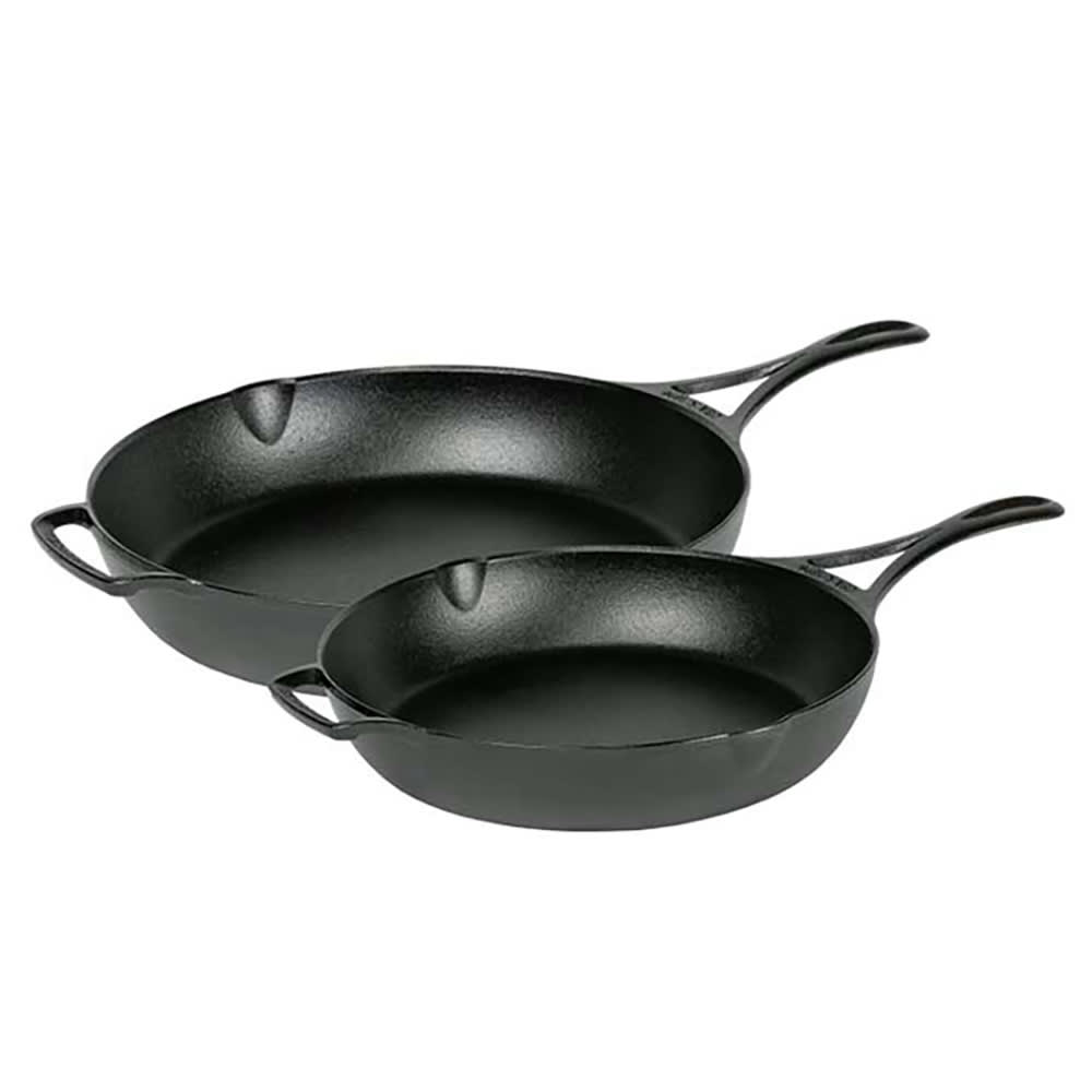 261-BL2SETA 2 piece Seasoned Skillet Set, Cast Iron