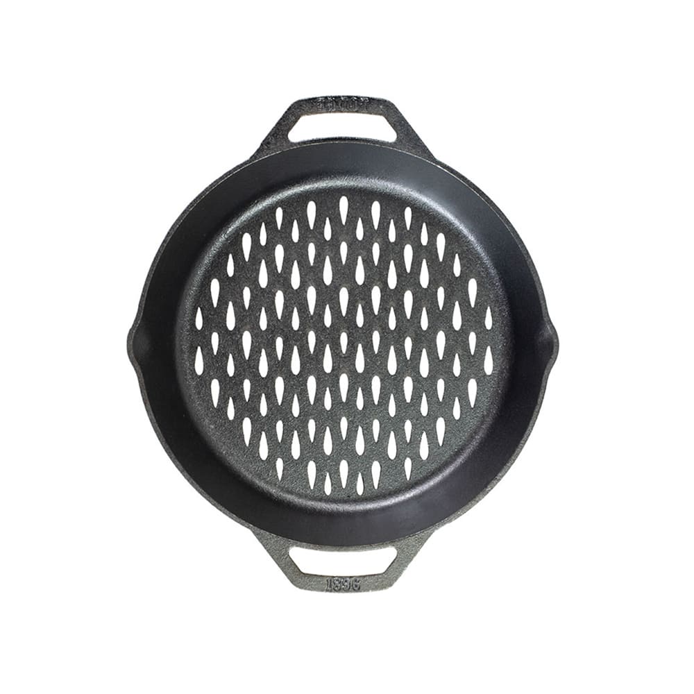 261-L10GBL 12" Round Cast Iron Grilling Basket