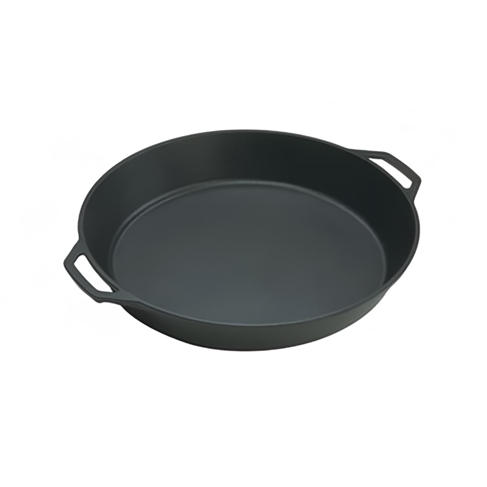 261-L17SK3 17" Round Seasoned Cast Iron Skillet w/ Handles