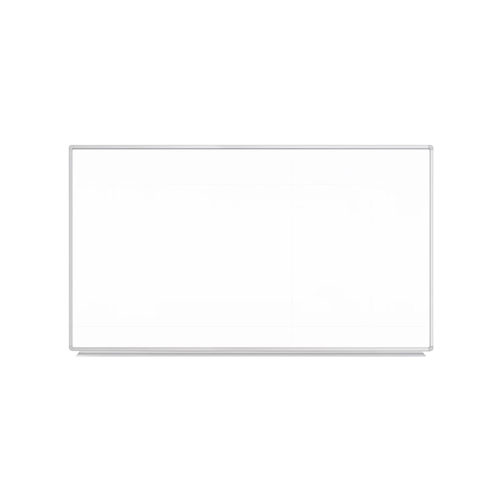 304-WB7240LB 72" x 40" Wall Mount Magnetic Whiteboard w/ Ghost Grid - Aluminum Frame