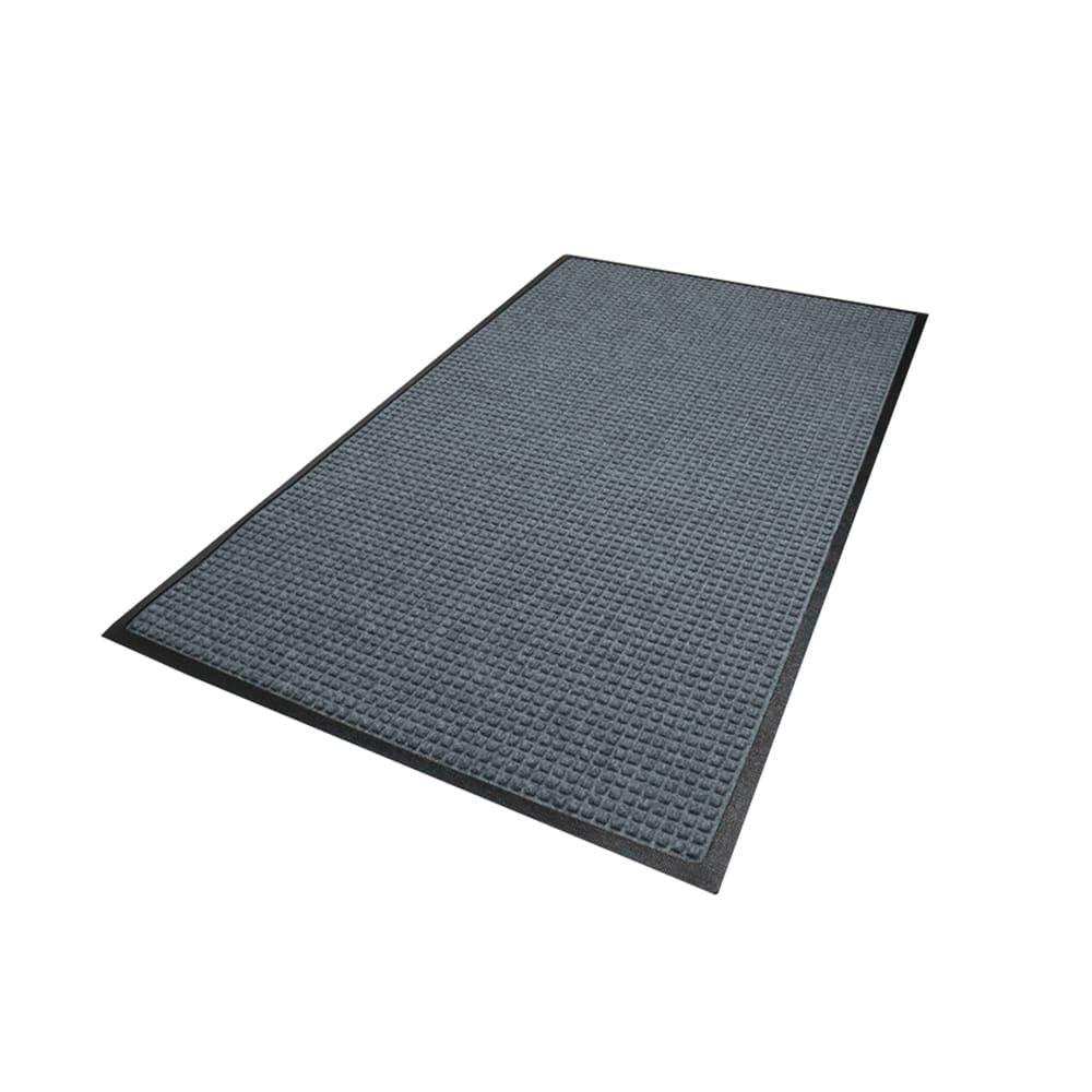 180-20035154 Waterhog Squares Classic Entrance Mat w/ Smooth Backing, 3' x 5', Charcoal