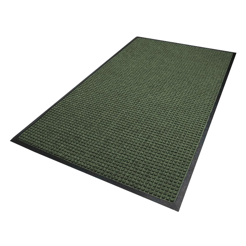 180-20046159 Waterhog Squares Classic Entrance Mat w/ Smooth Backing, 4' x 6', Evergree...