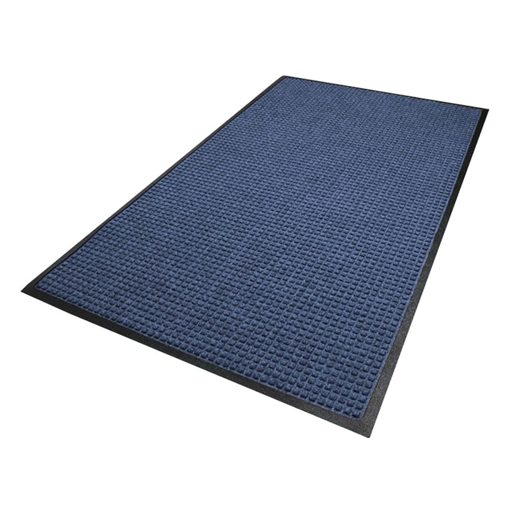 180-200310161 Waterhog Squares Classic Entrance Mat w/ Smooth Backing, 3' x 10', Navy