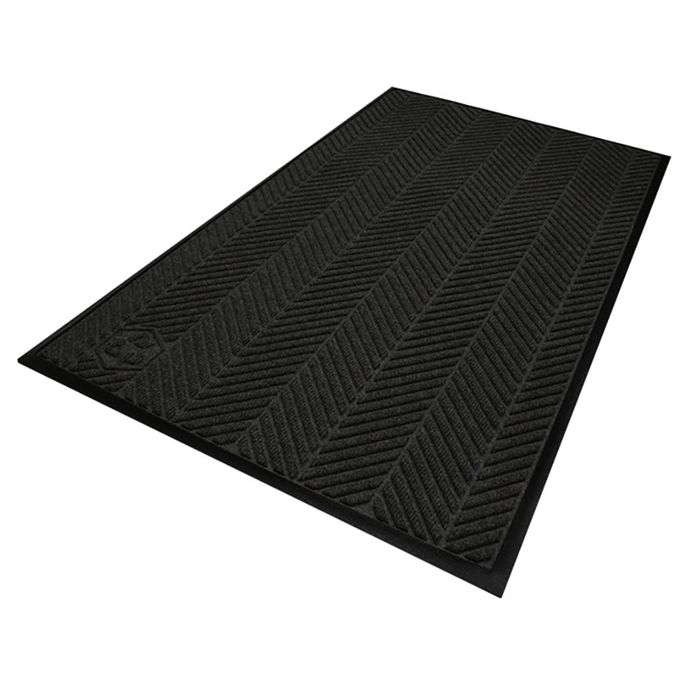 180-224046170 Waterhog Max Herringbone Classic Entrance Mat w/ Smooth Backing, 4' x 6',...