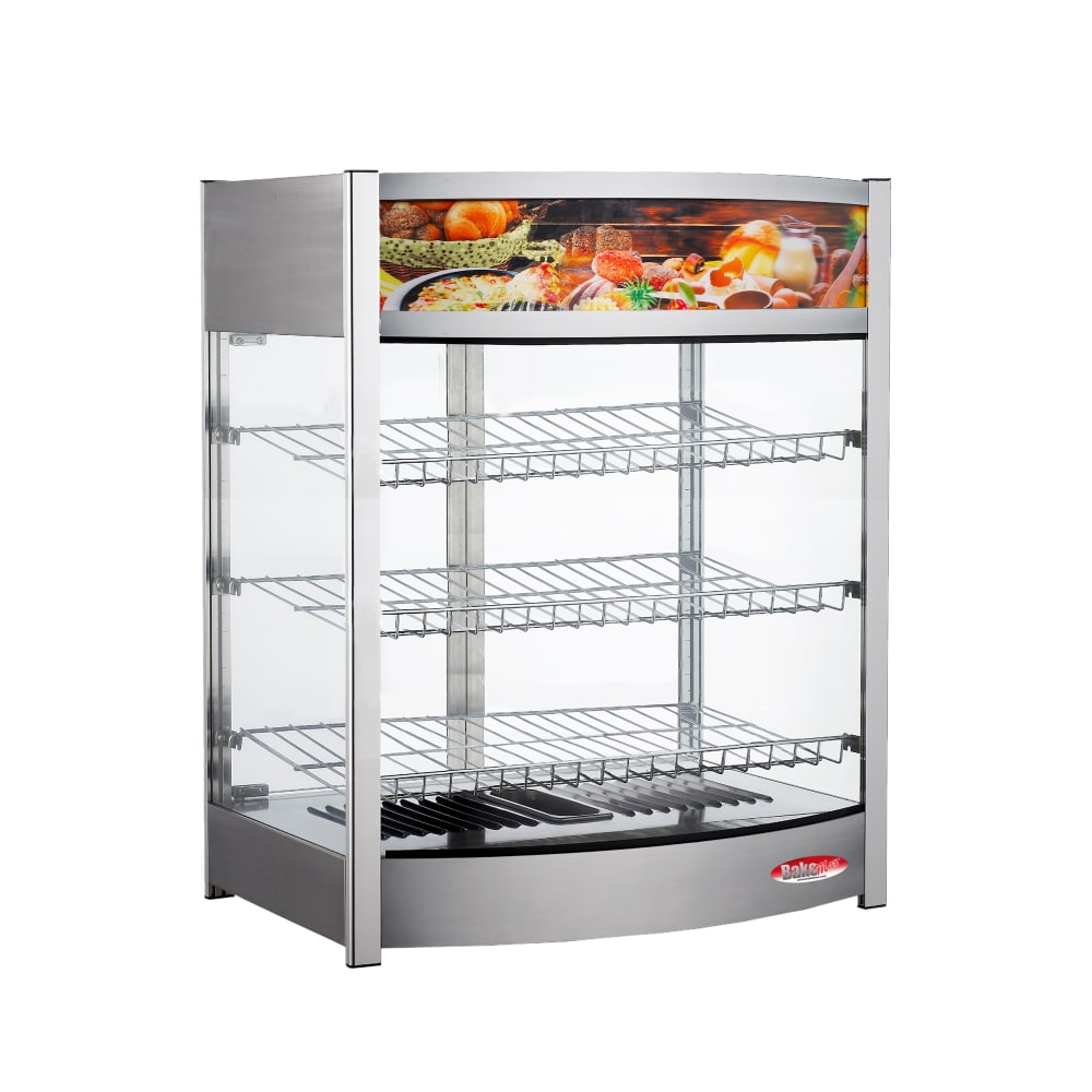 012-BMCBF25 25" Full Service Countertop Heated Display Case - (3) Shelves, 120v
