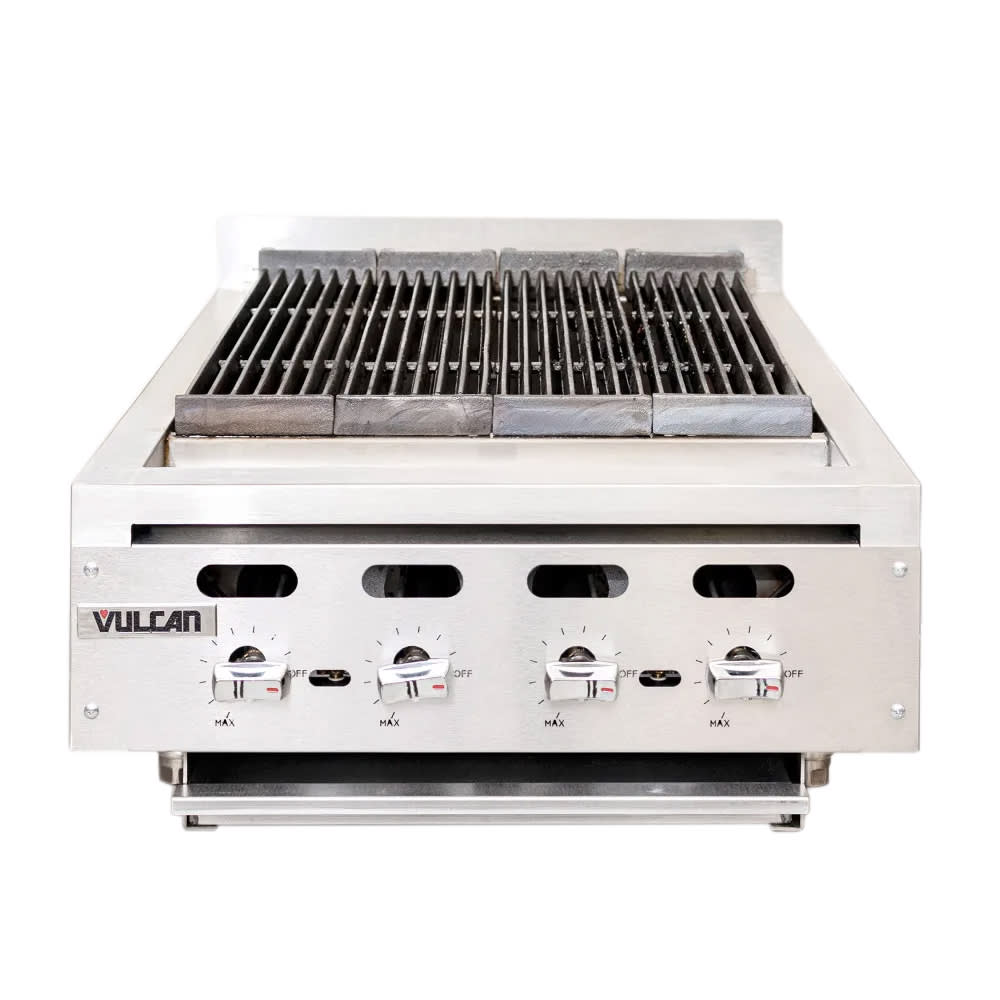 207-VACB25NG 25 3/8" Radiant Charbroiler w/ Cast Iron Grates, Natural Gas