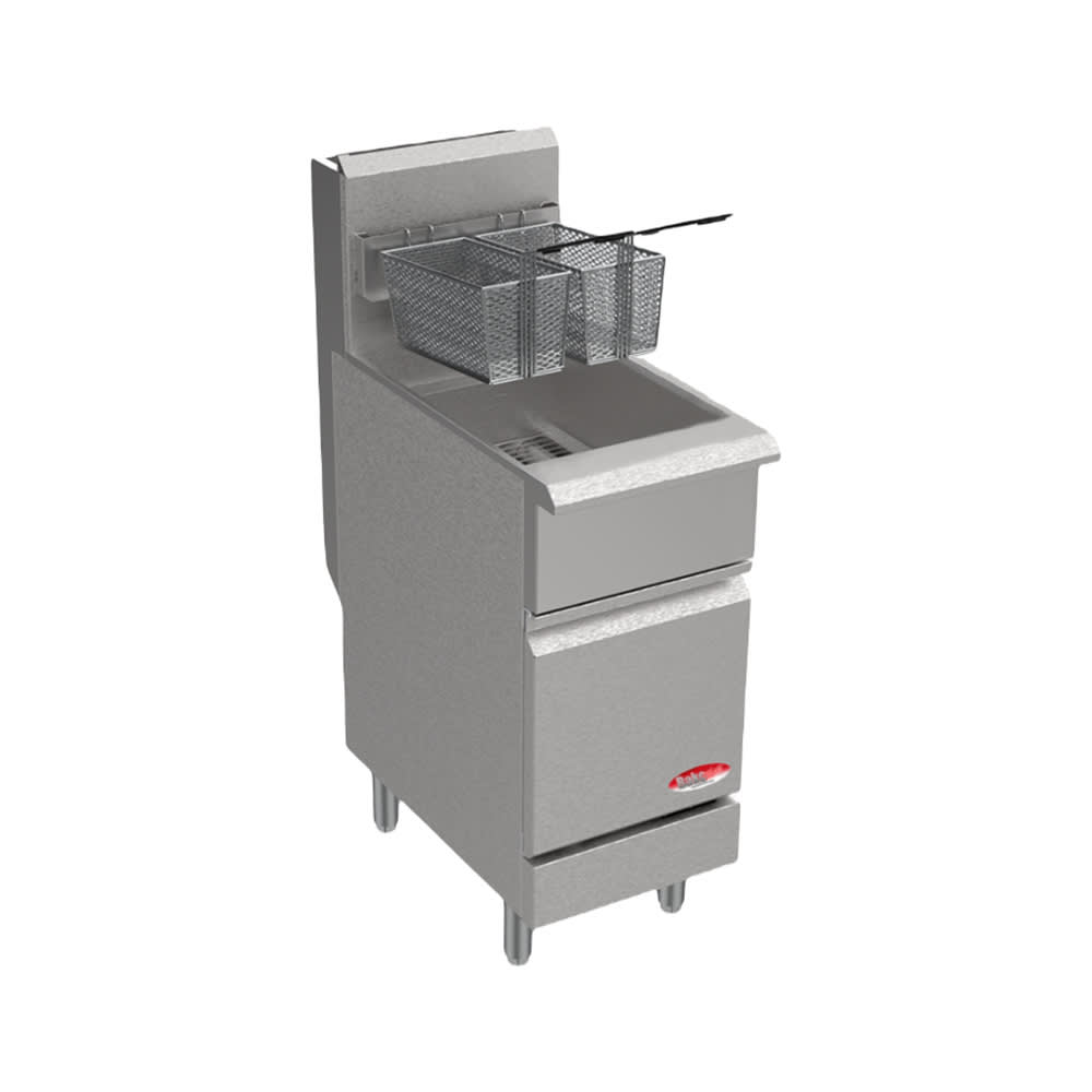 012-BAKEG40 Gas Fryer - (1) 40 lb Vat, Floor Model, Natural Gas