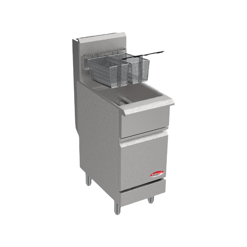 012-BAKEL50 Gas Fryer - (1) 50 lb Vat, Floor Model, Liquid Propane