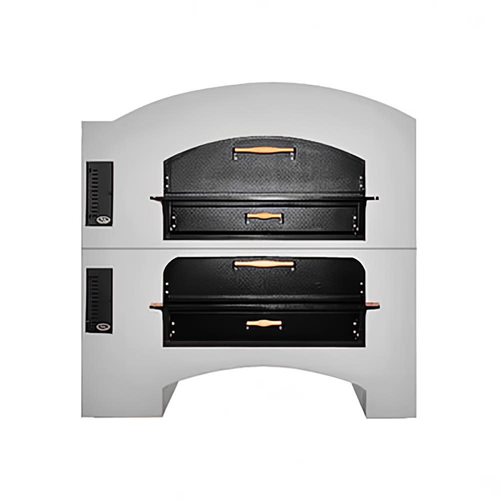 840-MB60STACKEDLP Floor Model Double Pizza Deck Oven - Liquid Propane