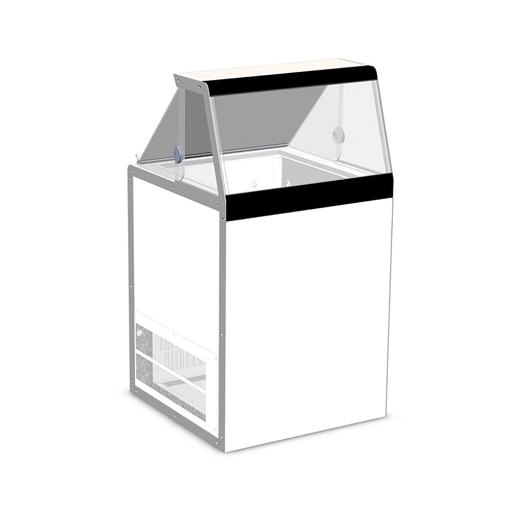 050-DD26 27 1/4" Stand Alone Ice Cream Dipping Cabinet w/ 4 Tub Capacity - White, 115v