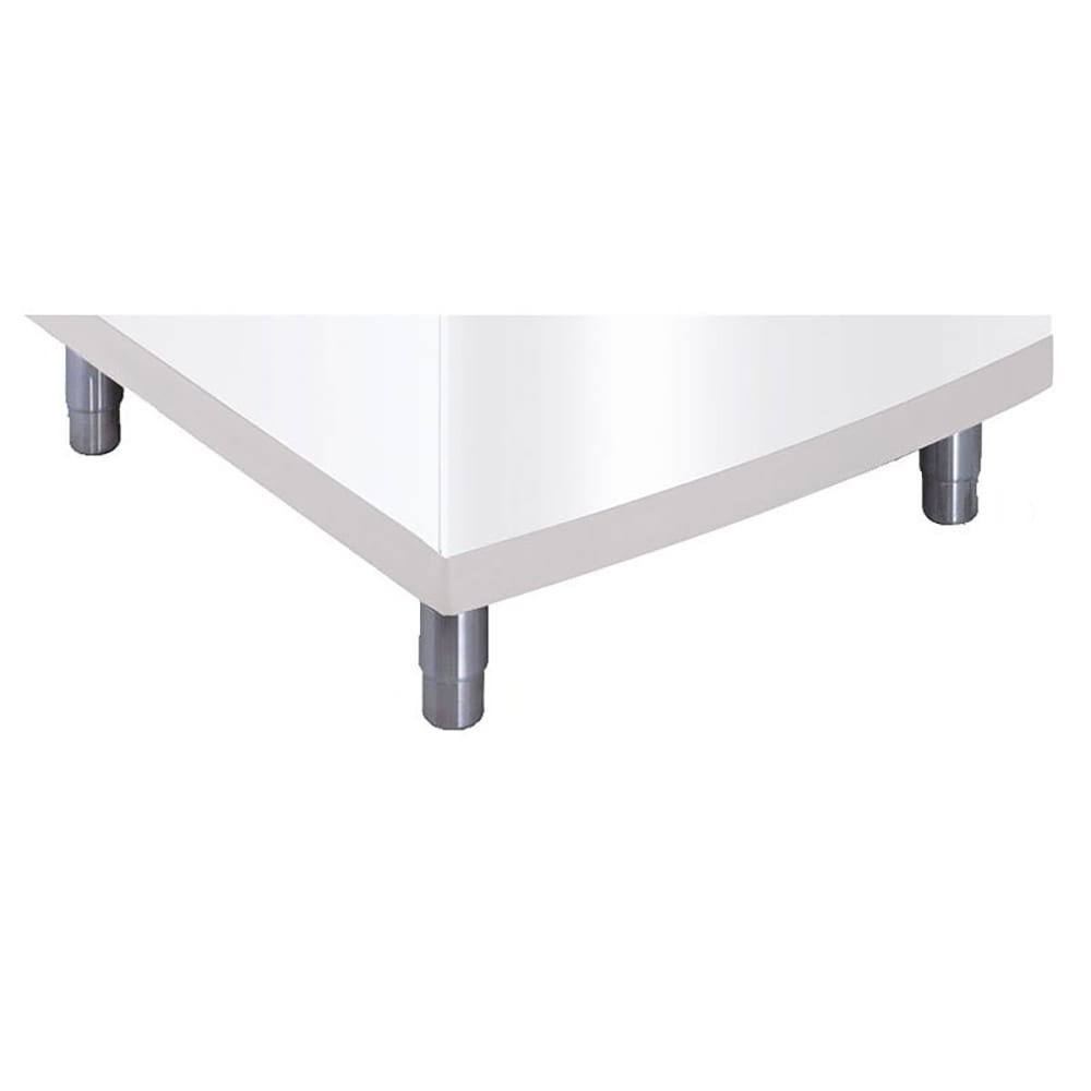 399-K00138 (4) Adjustable Caster Legs, 7 2/3"- 8 2/3", Stainless
