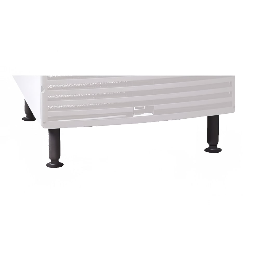 399-K00153 4 5/8" Adjustable Legs (4), Flanged Foot, Stainless