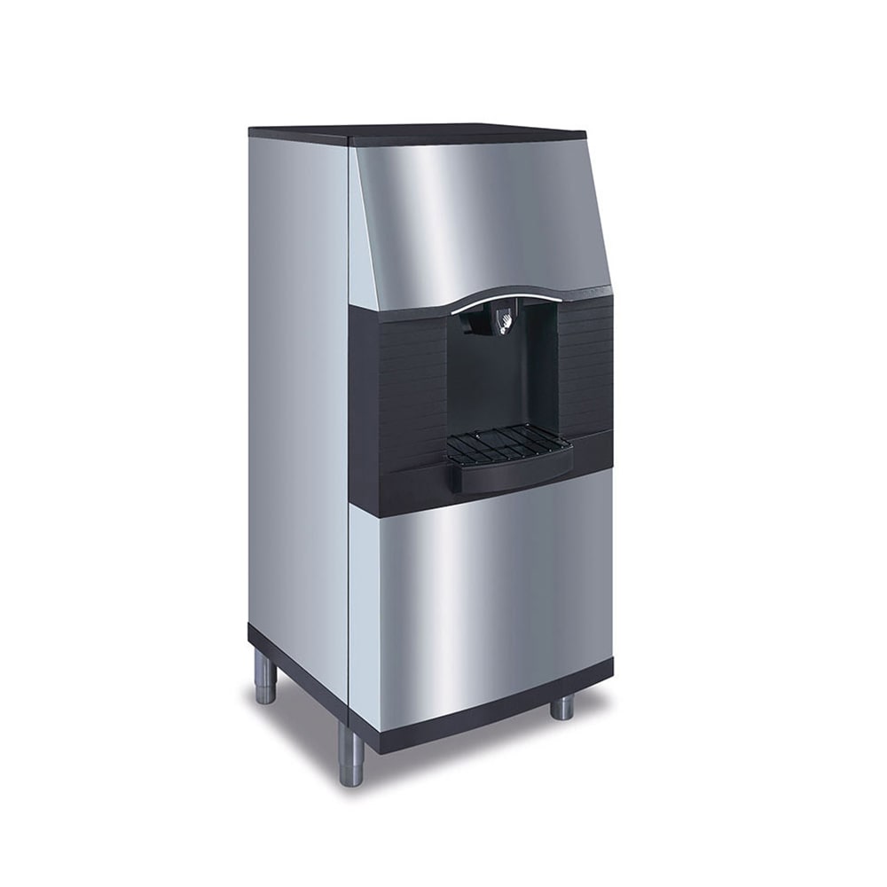 399-SFA191 Floor Model Water & Cube Ice Dispenser w/ 120 lb Storage - Bucket Fill, 115v