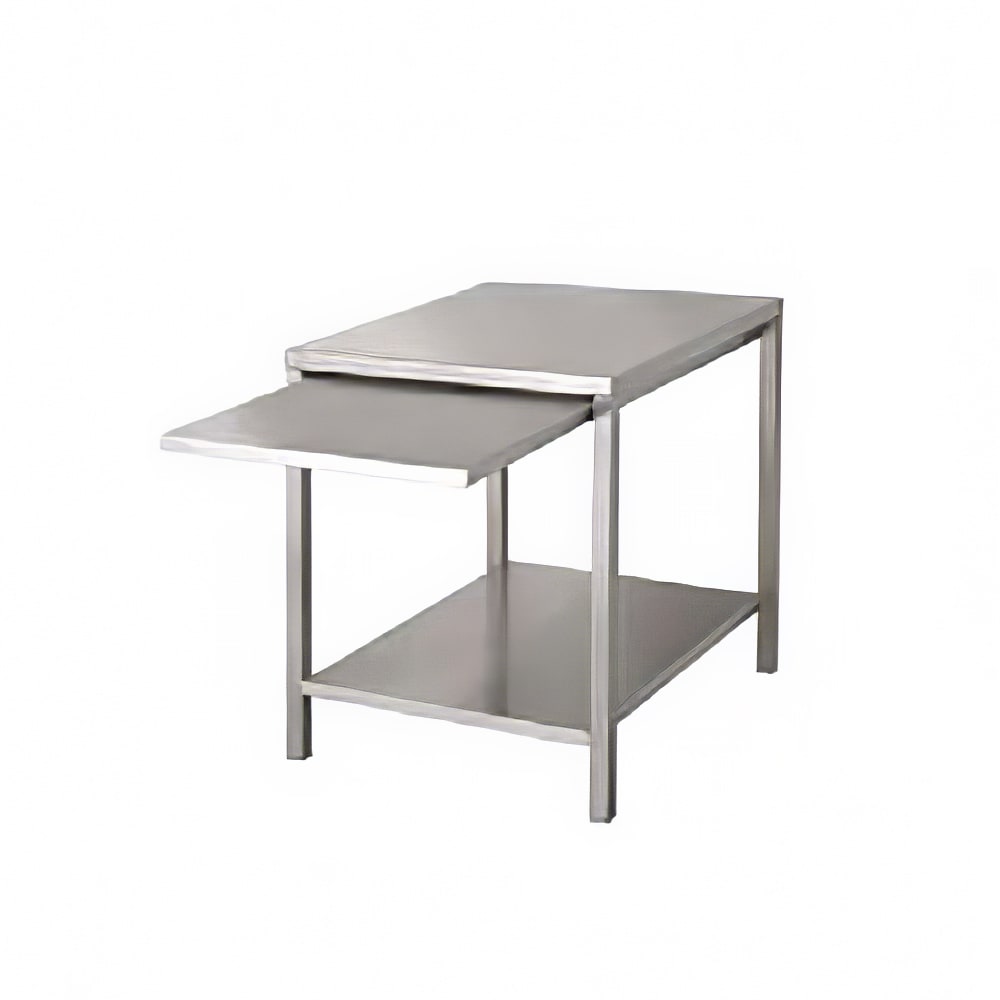 301-921014 28" x 24" Stationary Equipment Stand for Countertop Steamers, Undershelf