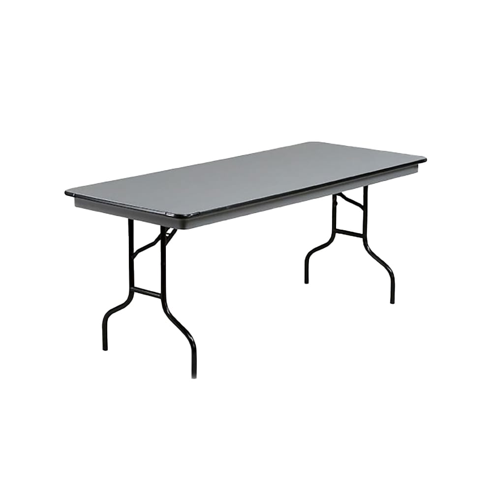 859-830EFGB 96" EF Series Rectangular Folding Table w/ Gray Laminate Top, 30"H