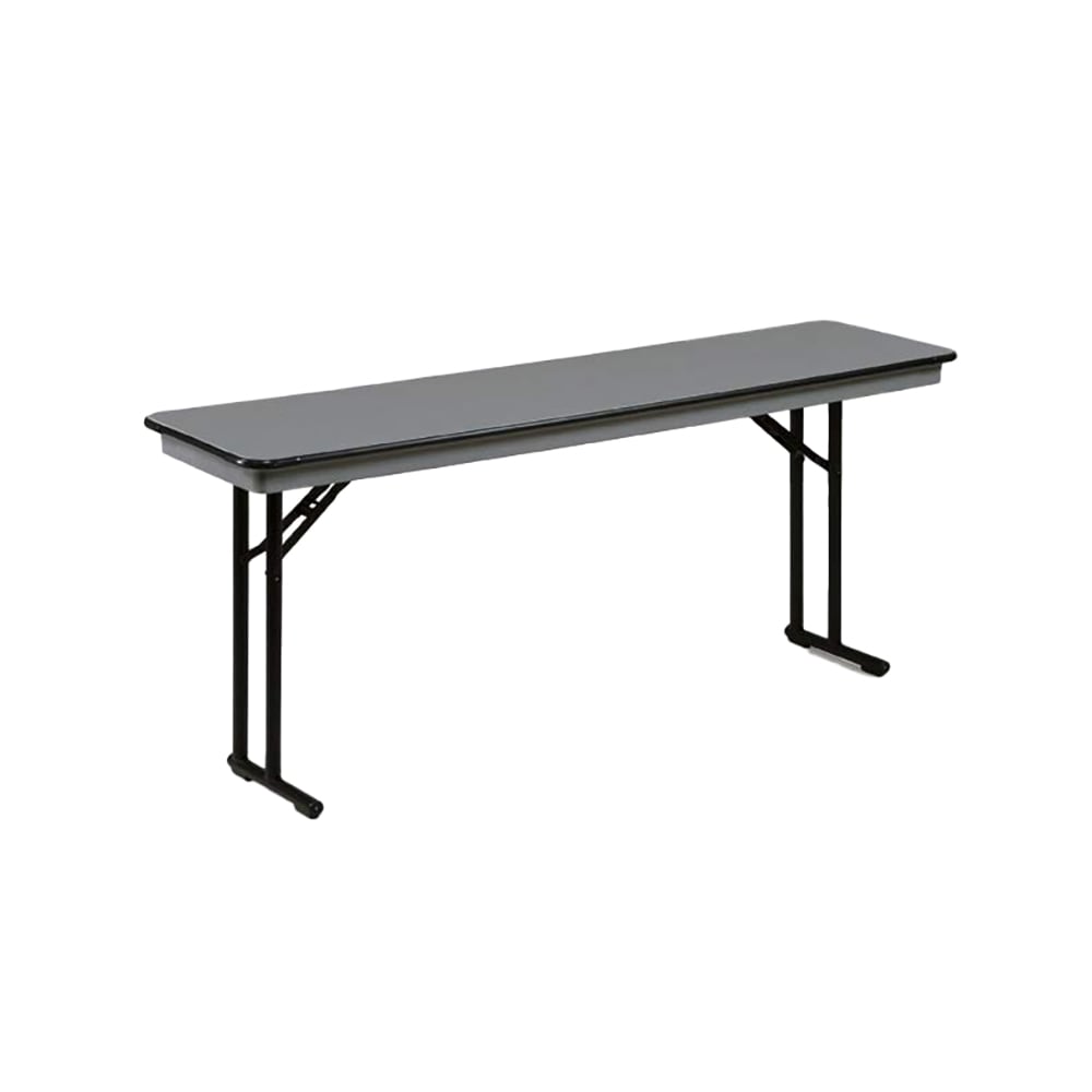 859-CP818EFGB 96" EF Series Rectangular Folding Table w/ Gray Laminate Top, 30"H