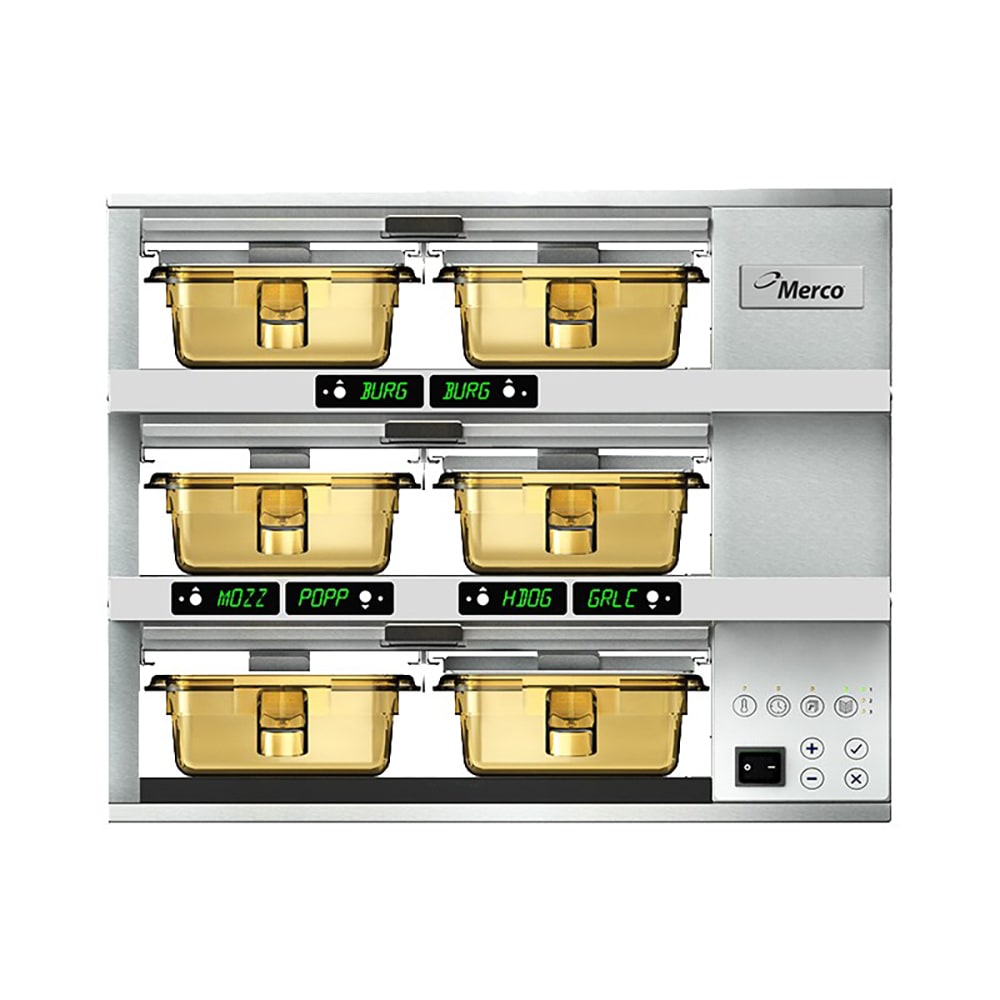 134-MHG32SAB1N 19.2"W Freestanding Warming Unit w/ (3) 12" Compartments, 208-230v/1ph
