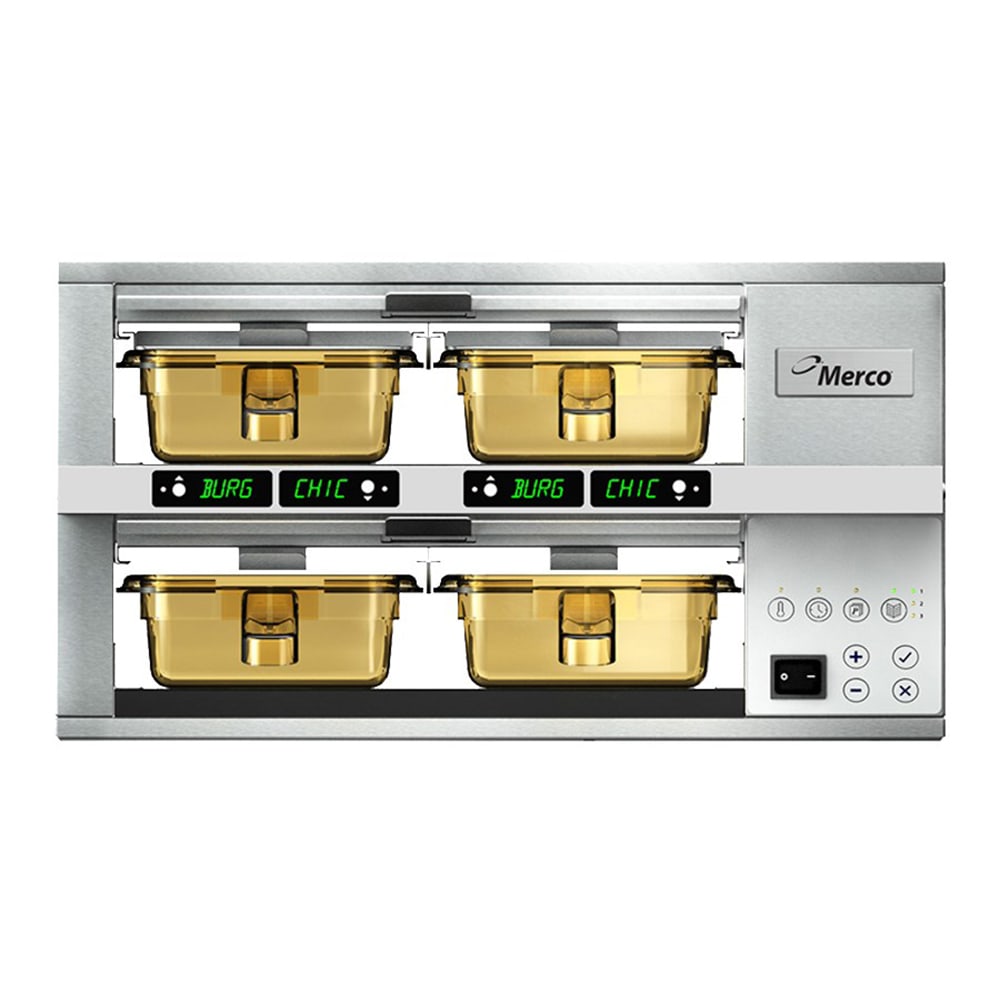 134-MHG22SAN1N 19.2"W Freestanding Warming Unit w/ (2) 12" Compartments, 120v