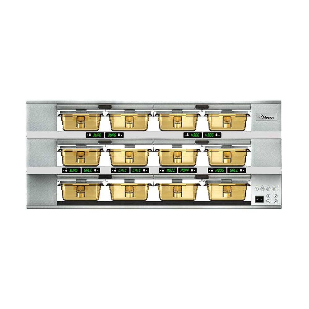 134-MHG34SAB2N 36.5"W Freestanding Warming Unit w/ (3) 24" Compartments, 208v/1ph