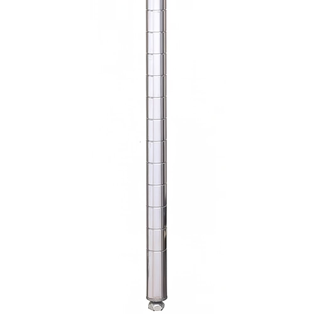 001-63PS 62 7/16" Super Erecta® Shelving Post w/ 2" Number Increments, Stainless Steel