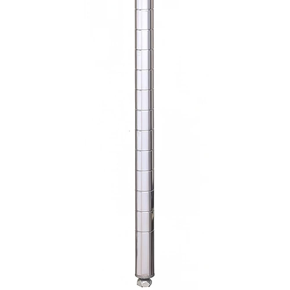 001-74PS 74 1/2" Super Erecta® Shelving Post w/ 2" Number Increments, Stainless Steel