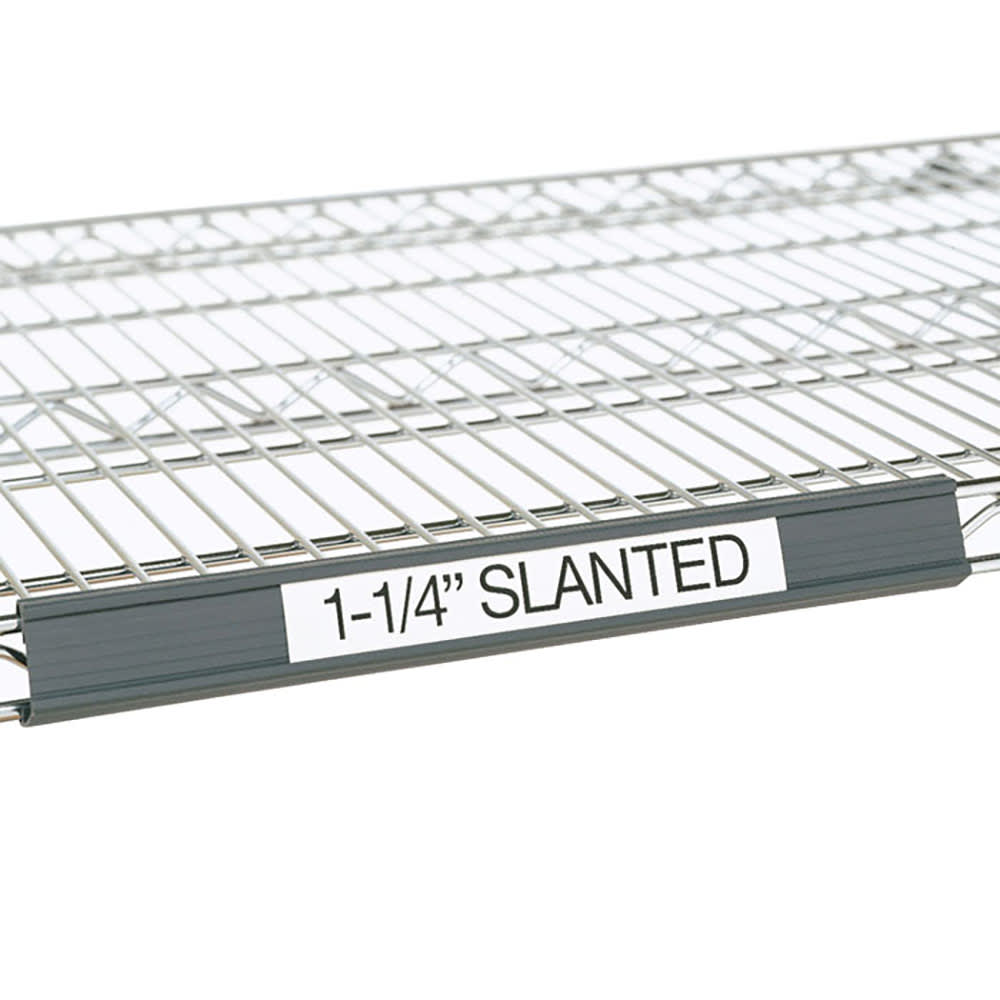 001-9990SL2 Super Erecta® Slanted Label Holder - 19" x 1 1/4", Gray