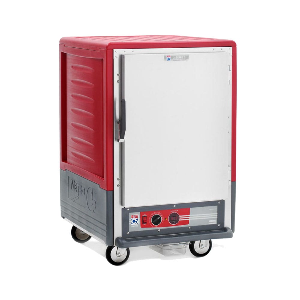 001-C535HLFSL 1/2 Height Insulated Mobile Heated Cabinet w/ (17) Pan Capacity, 120v