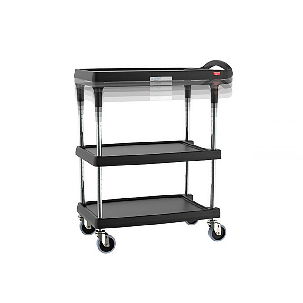 001-MY162734BLPL 3 Level Polymer Utility Cart w/ 400 lb Capacity, Marine Ledges