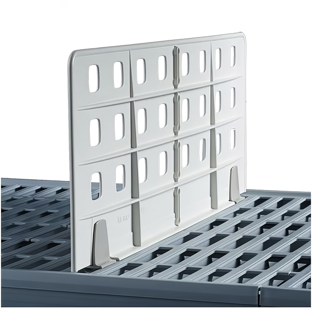 001-MXD188 MetroMax i® Shelf Divider for Grid & Solid Shelves - 18" x 8", Taupe