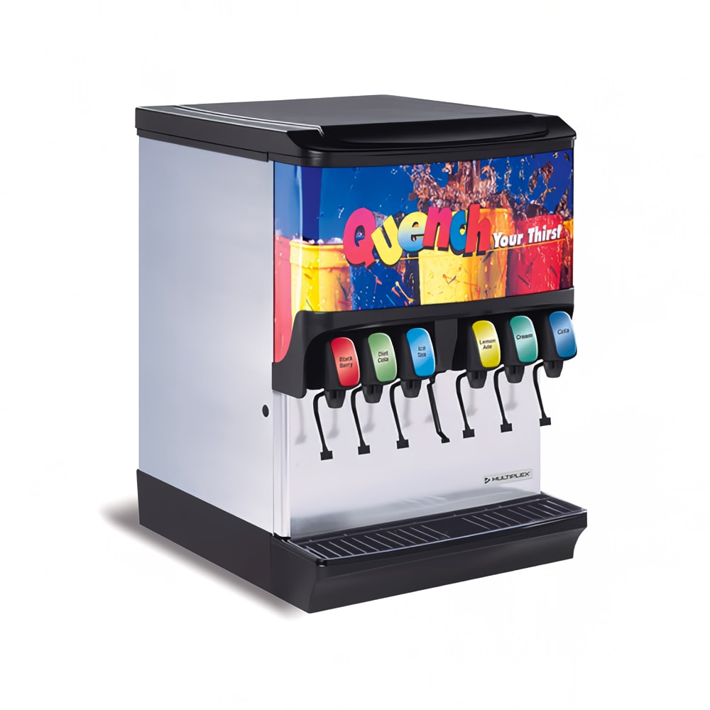 055-2705485 Countertop Ice & Soft Drink Dispenser w/ 10 Valves - 200 lb Ice Capacity, 120v