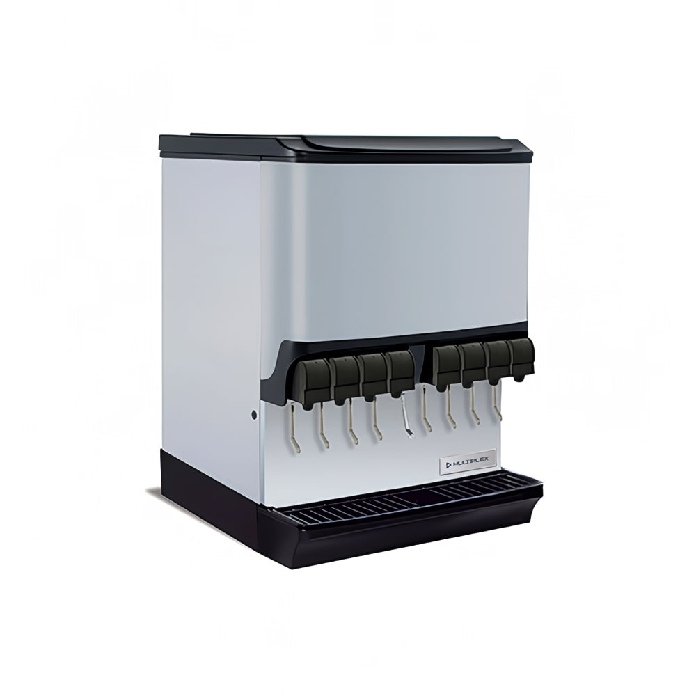055-2706295 Countertop Ice & Soft Drink Dispenser w/ 10 Valves - 200 lb Ice Capacity, 120v