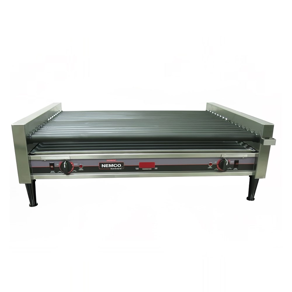 128-8050SXRC 50 Hot Dog Roller Grill w/ Manual Controls - Flat Top, 120v