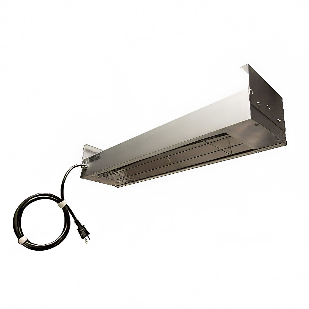 128-615060CP 60" Infrared Strip Warmer - Single Rod, (1) Built In Toggle Control, 120v