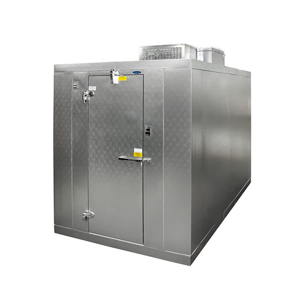 378-KLB77612CR 6' x 12' Indoor Walk-In Cooler w/ Top-Mounted Compressor - Floor