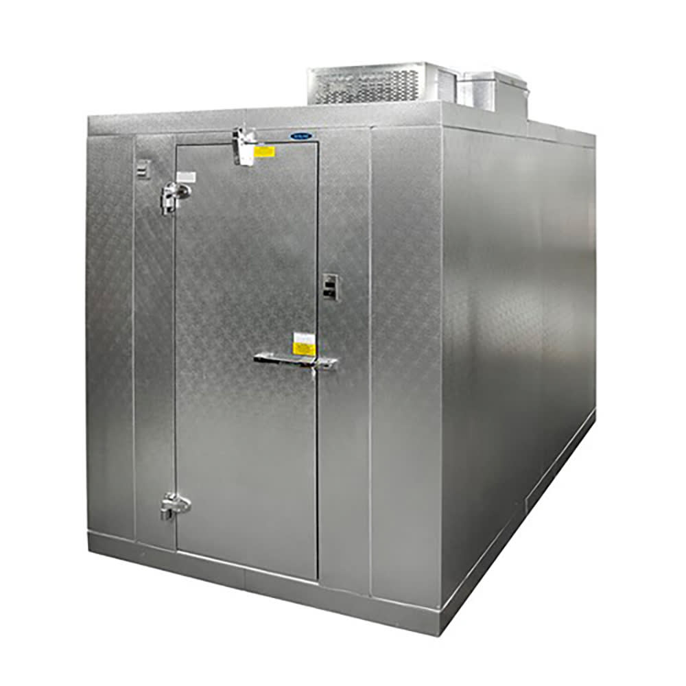 378-KLB741010CLH 10" x 10' Indoor Walk-In Cooler w/ Top-Mounted Compressor - No Floor