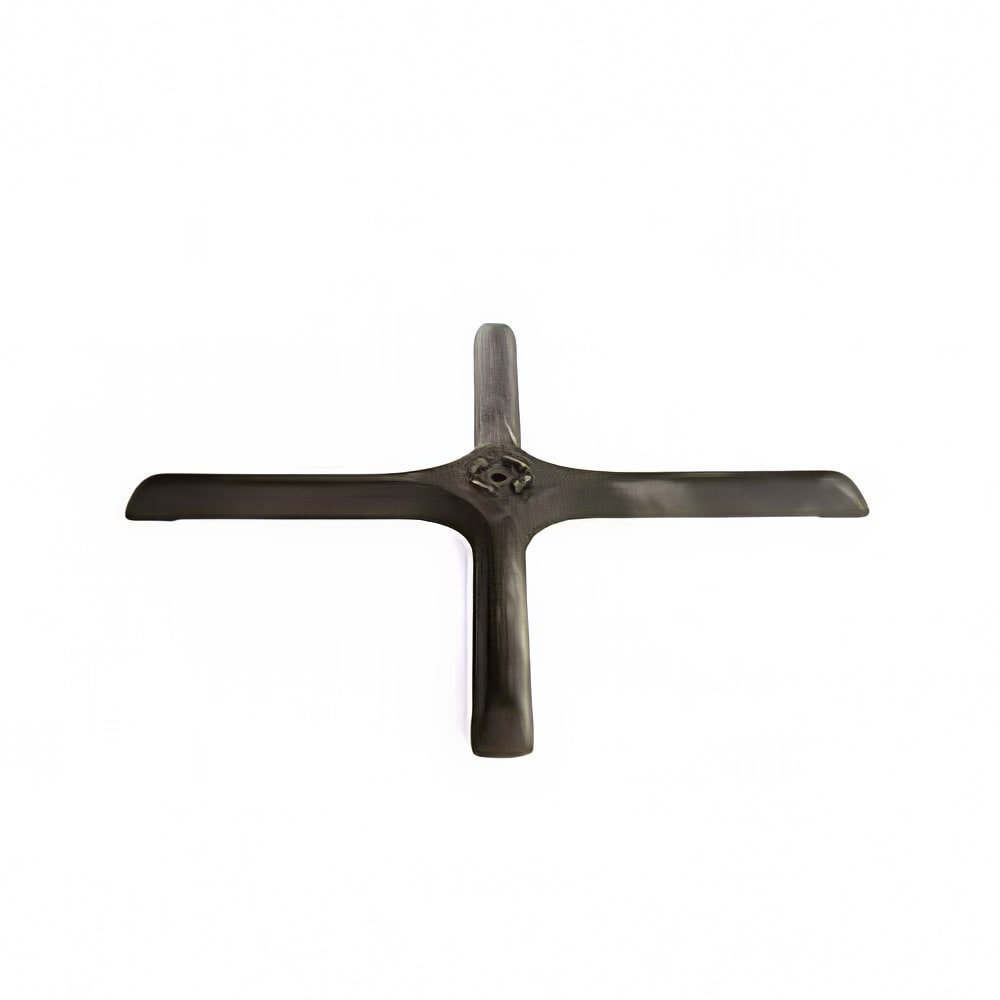 256-B30 Stamped Steel Table Base Foot w/ Black Powder Coat Finish, 30 x 30"