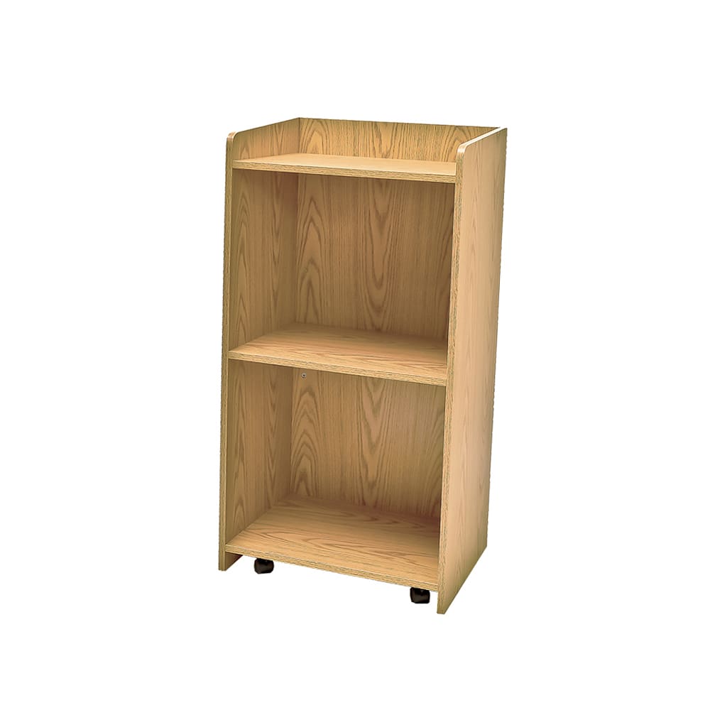 256-M8810OAK 24 1/2"W Hostess Stand w/ Melamine Top, 46 1/4"H