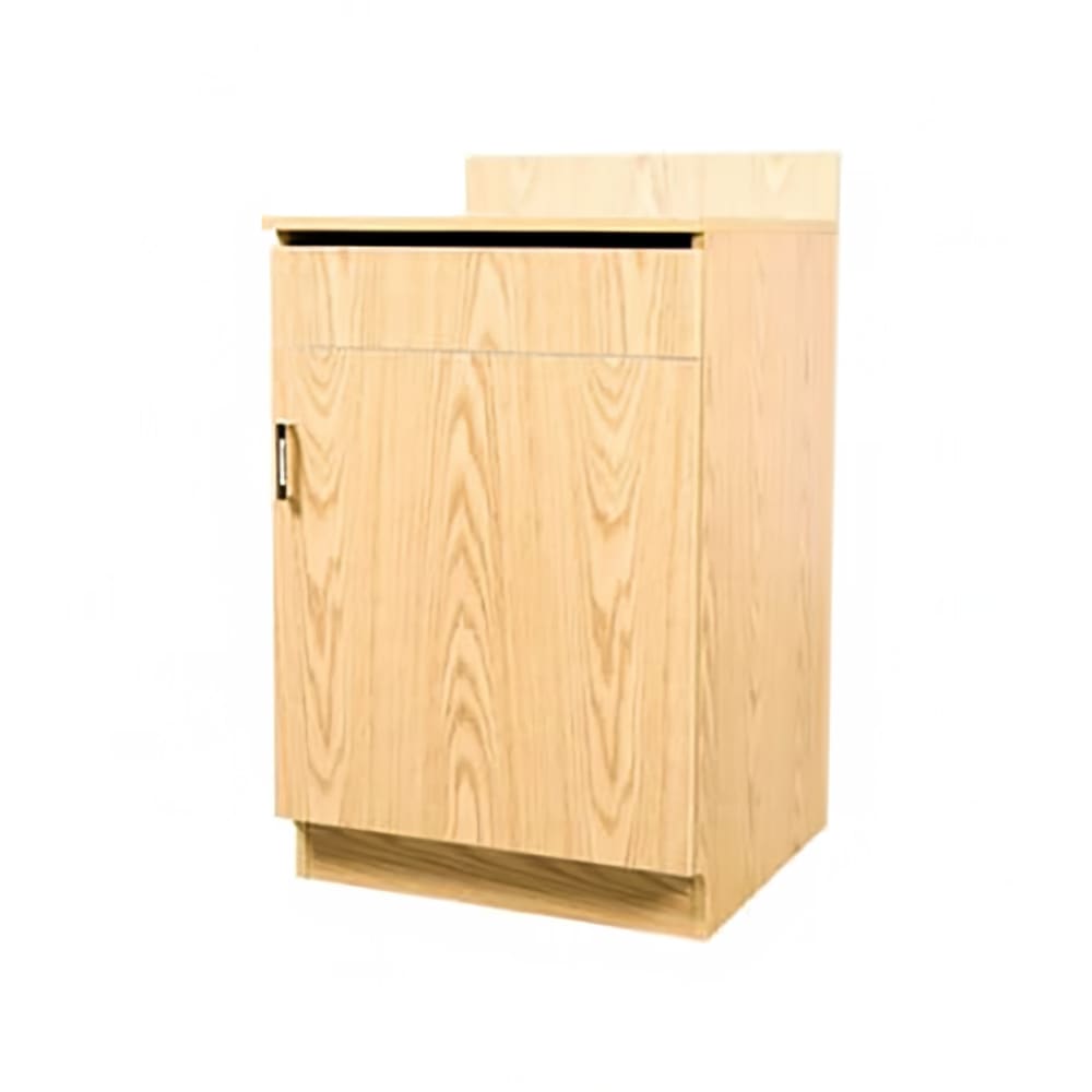 256-M8210OAK 24"W Waitress Stand w/ Melamine Top, 39 1/4"H