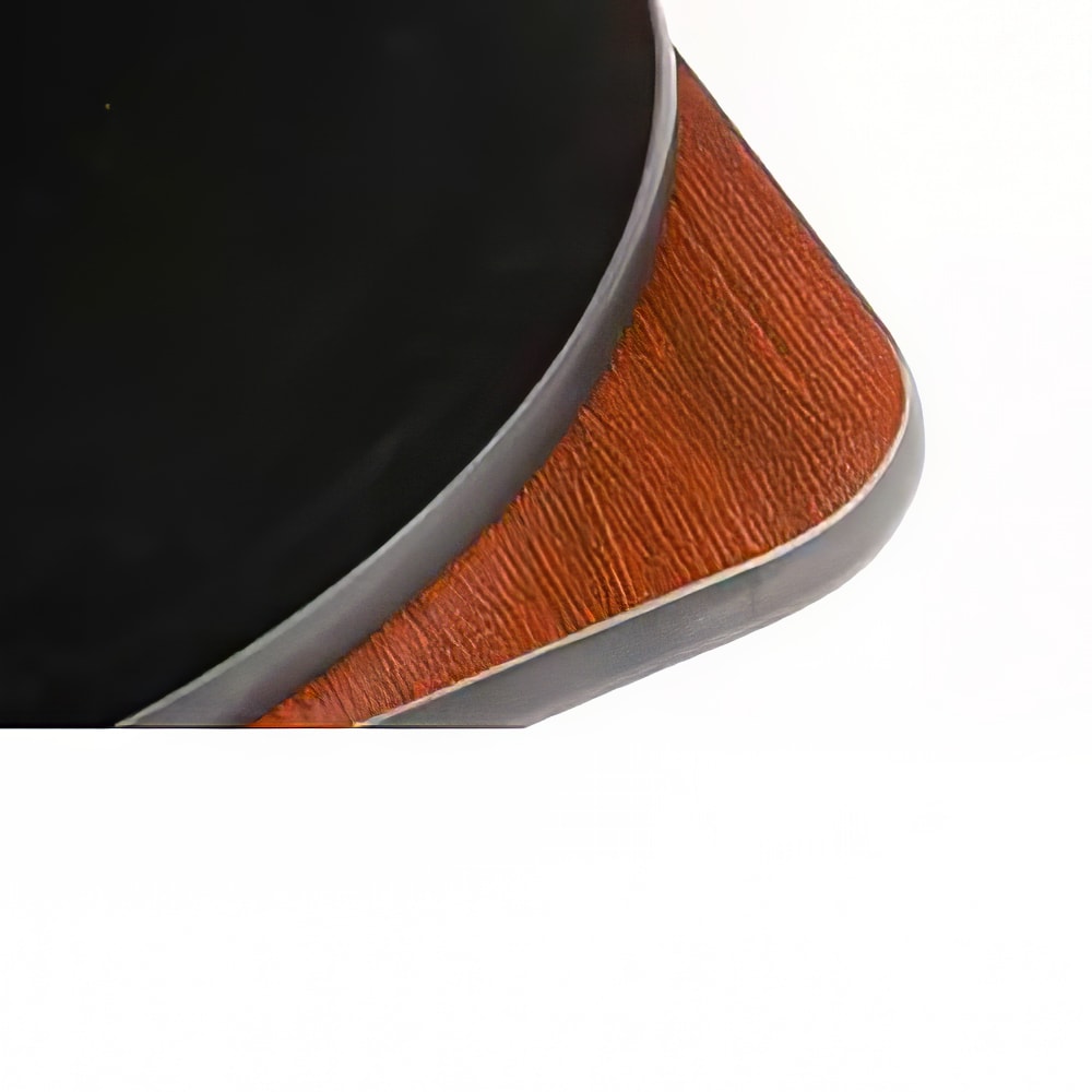 256-MB3636 36" Square Reversible Melamine Table Top, Mahogany/Black