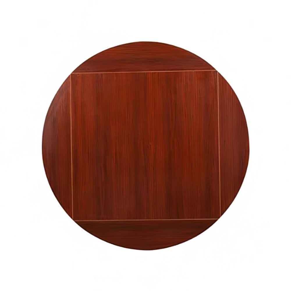 256-MB3636FLIP51M 36" Square to 51" Round Melamine Table Top, Mahogany