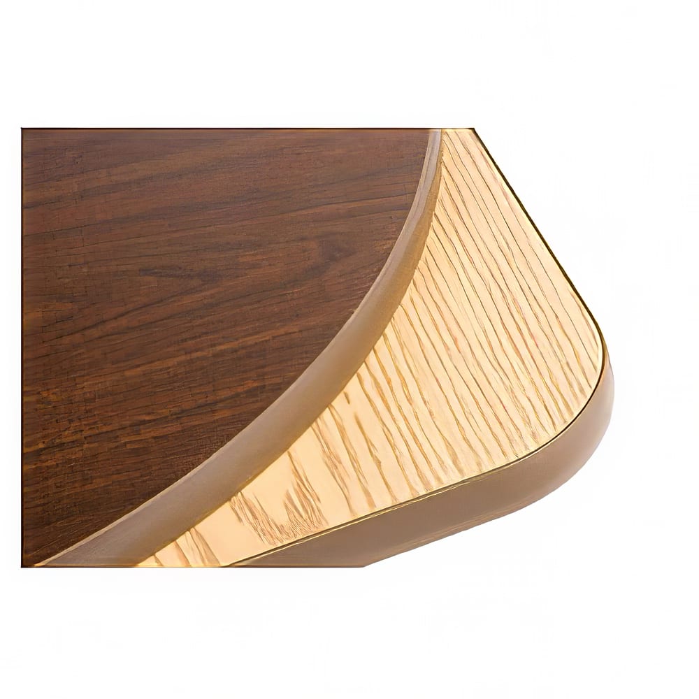 256-OW3636 36" Square Reversible Melamine Table Top, Oak/Walnut