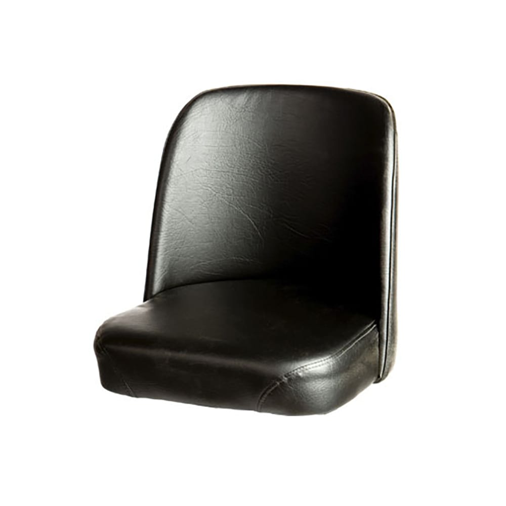 256-SL3133TOPBLK Replacement Bucket Bar Stool Seat, Black Vinyl