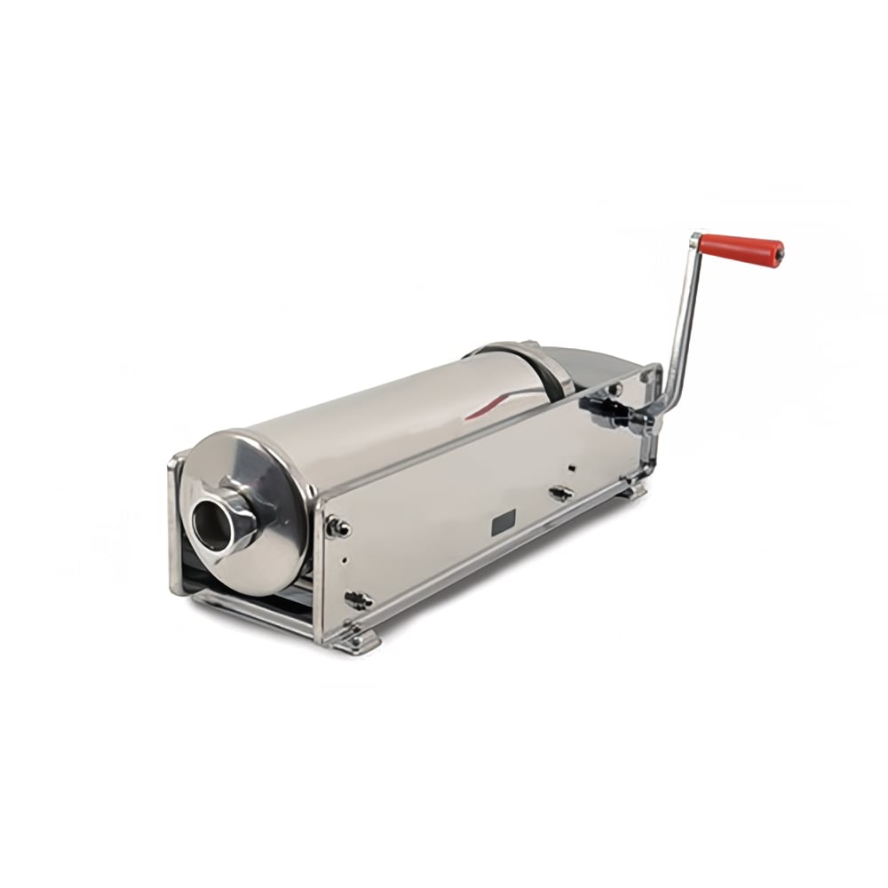 Omcan 13722 22 lb Manual Horizontal Sausage Stuffer w/ (4) Funnels