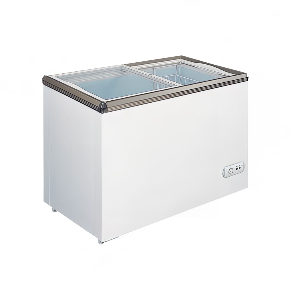390-45293 45 4/5" Mobile Ice Cream Freezer w/ 1 Basket - White, 110v